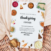 Invitation Dîner de Thanksgiving