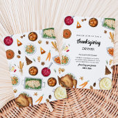 Invitation Dîner de Thanksgiving