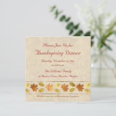 Invitation Dîner de Thanksgiving (Debout devant)