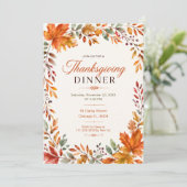 Invitation Dîner de Thanksgiving (Debout devant)