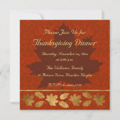 Invitation Dîner de thanksgiving (Devant)