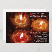 Invitation Dîner de Thanksgiving (Devant / Derrière)
