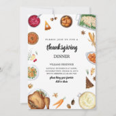 Invitation Dîner de Thanksgiving (Devant)