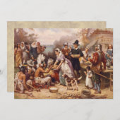 Invitation Dîner de thanksgiving (Devant / Derrière)