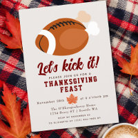 Dîner de Thanksgiving Amusant Let's Kick It