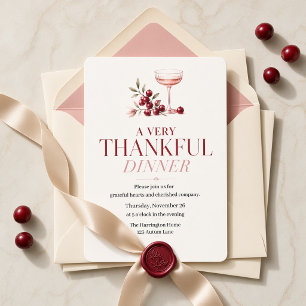 Invitation Dîner de Thanksgiving et Friendsgiving