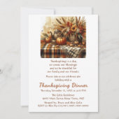 Invitation Dîner de Thanksgiving Famille Amis (Devant)