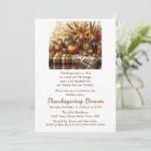 Invitation Dîner de Thanksgiving Famille Amis (Debout devant)