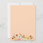 Invitation Dîner de Thanksgiving Rustique (Dos)