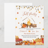 Invitation Dîner de Thanksgiving sur mesure (Devant / Derrière)