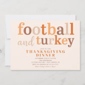 Invitation Dîner de Thanksgiving Touché (Devant)