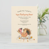 Invitation Dîner de Thanksgiving végan (Debout devant)