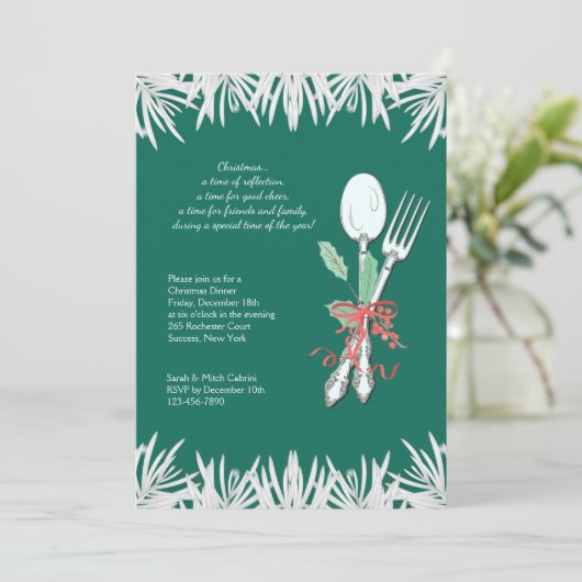 Invitation Dîner De Vacances (Debout devant)