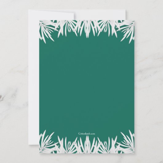 Invitation Dîner De Vacances (Dos)