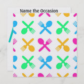 Invitation Dîner / Déjeuner / BBQ - SRF (Devant / Derrière)