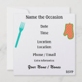 Invitation Dîner / Déjeuner / BBQ - SRF (Dos)