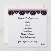 Invitation Dîner / Déjeuner - SRF (Dos)