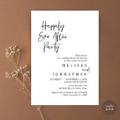 Invitation Dîner d'Elopement mariage, Heureusement toujours a