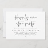 Invitation Dîner d'Elopement mariage, Heureusement toujours a (Devant)