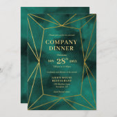 Invitation Dîner d'entreprise (Devant / Derrière)