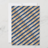 Invitation Dîner d'études Blue Graduation (Dos)