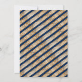 Invitation Dîner d'études Marine Blue Graduation (Dos)