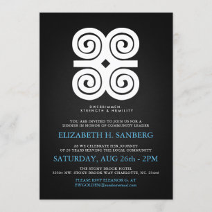 Invitation Dîner d'événement d'hommage d'humilité de force de
