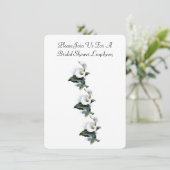 Invitation Dîner d'Fête de l'mariée florale de l'élégante Cal (Debout devant)