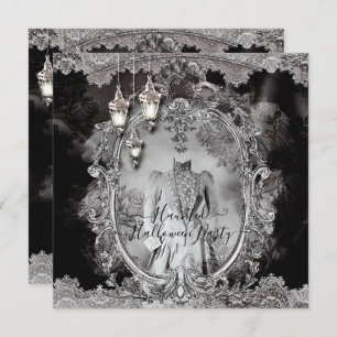 Invitation Dîner d'Halloween vintage 