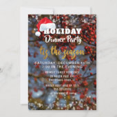 Invitation Dîner d'hiver (Devant)