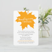 Invitation Dîner d'invitation à l'autruche d'automne (Debout devant)