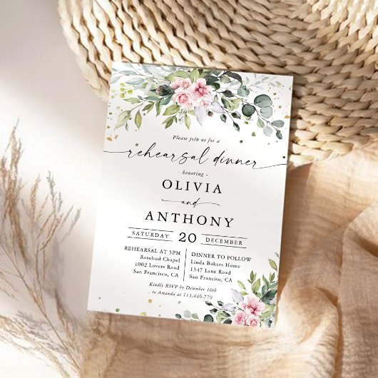 Invitation Dîner d'invitation à l'occasion d'une répétition d