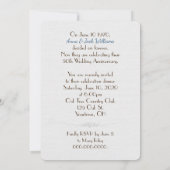 Invitation Dîner d'invitation design marguerite (Dos)