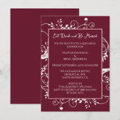 Invitation Dîner d'invitation pour la préparation du vin (Devant / Derrière)