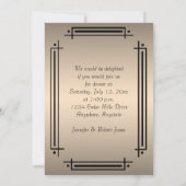 Invitation Dîner élégant (Dos)