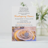 Invitation Dîner élégant de Thanksgiving (Debout devant)