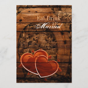 Invitation Dîner en fer à cheval de répétition de mariage de