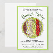 Invitation Dîner en groupe Cuisine du Cobb Salad Food Truck (Devant / Derrière)