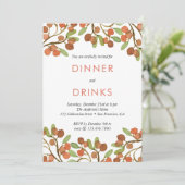 Invitation Dîner et boisson Fête de vacances Fête des fruits  (Debout devant)