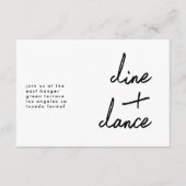 Invitation Dîner et danse personnalisés moderne Accueil de ma (Devant)