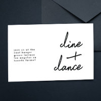 Dîner et danse personnalisés moderne Accueil de ma