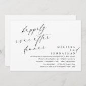 Invitation Dîner et Danse pour un Bonheur Éternel (Devant / Derrière)