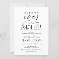 Dîner et fête d'après mariage Happily Ever After I