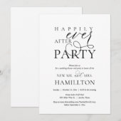 Invitation Dîner et fête de mariage après le bonheur éternel (Devant / Derrière)