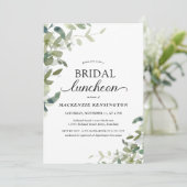 Invitation Dîner Fête des mariées verdoyante (Debout devant)