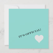 Invitation Dîner Fiançailles bleu turquoise Tiara Party (Devant)