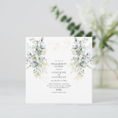 Invitation Dîner Fiançailles Eucalyptus (Debout devant)