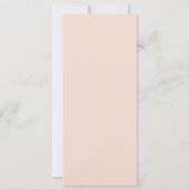 Invitation Dîner floral Blush de la Marine Romantique & Douce (Dos)