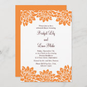 Invitation Dîner floral et moderne de répétition (Devant / Derrière)