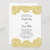 Invitation Dîner floral et moderne de répétition (Devant / Derrière)